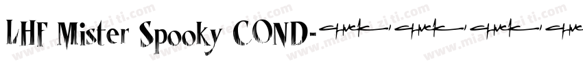 LHF Mister Spooky COND字体转换
